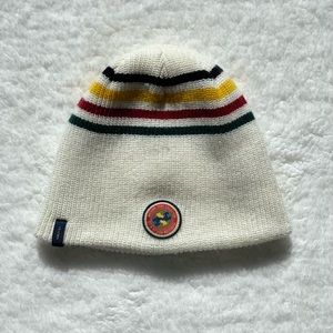 Pendleton National Park Reversible Glacier Patch Cotton Beanie - White/Multi